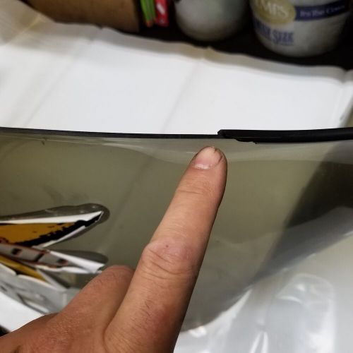 1999-2003 skidoo mxz renegade 600 700 800 zx 15" tinted windshield 517302022