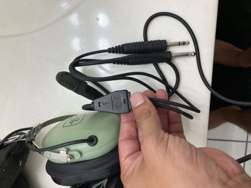 David clark headset h10-13.4 aviation dual plug plane airplane noise cancel a20