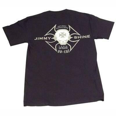 T-shirt cotton pre-shrunk so-cal jimmy shine skull logo black men's x-lg