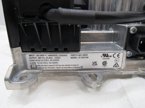 Delta q technologies flite battery charger ic1200-48 output 48v 25adc li-ion