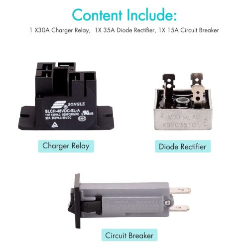 10L0L Golf Cart Battery Charger Repair Kit for Club Car 48V PowerDrive 2,OEM#, US $23.96, image 9