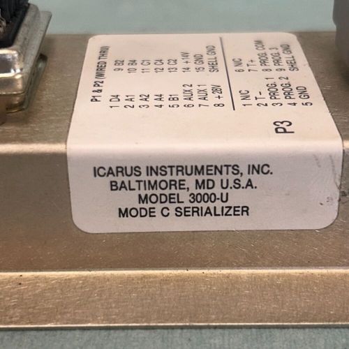 Icarus Instruments Model 3000-U Mode C Serializer P/N 3230015-3 with Connectors, US $199.95, image 3