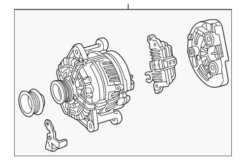 Genuine Mercedes-Benz Alternator 014-154-07-02-88, US $1,044.15, image 2