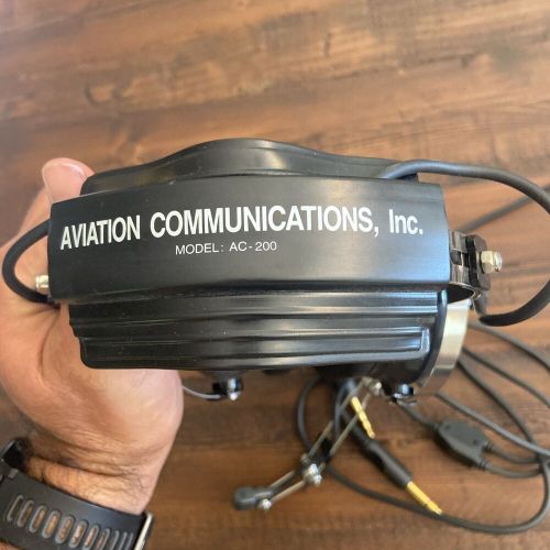AVCOMM Aviation Communications AC-200 Pilot’s Headset, US $35.00, image 3
