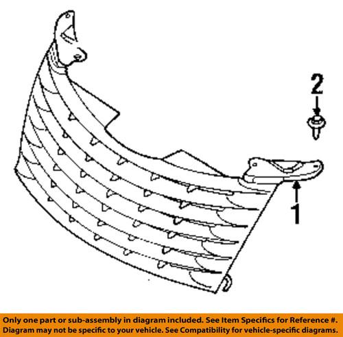 Chrysler oem 5179089ab grille-grille assembly