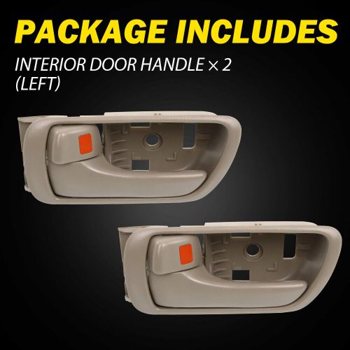 Door Handle For 2002-2006 Toyota Camry Beige Front & Rear Left Inner 2X D, US $21.39, image 4