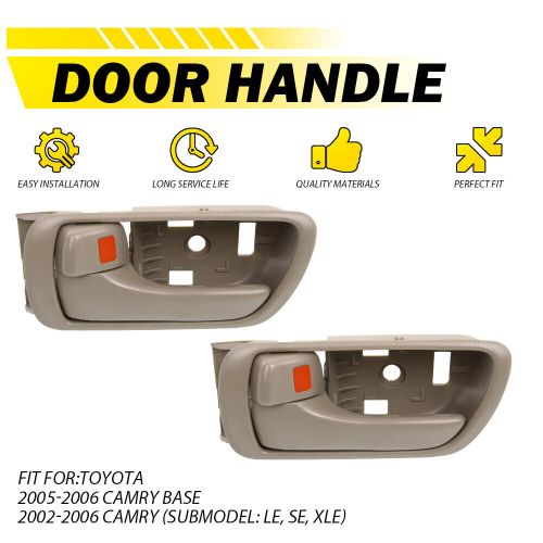 Door Handle For 2002-2006 Toyota Camry Beige Front & Rear Left Inner 2X D, US $21.39, image 5