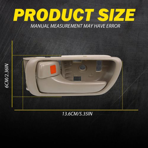 Door Handle For 2002-2006 Toyota Camry Beige Front & Rear Left Inner 2X D, US $21.39, image 10
