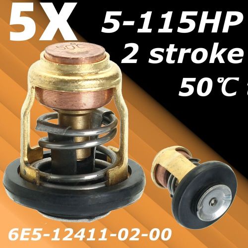 Find 5X Thermostat 50℃ Fits Yamaha Outboard 2Stroke 3, 4, 5, 6, 8HP