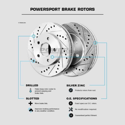Power Sport Rear Brakes and Rotors Kit |Rear Brake PadsBrake Rotors and Pads GMC, US $99.99, image 4