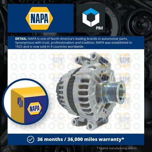 Alternator fits MERCEDES C280 W204 3.0 07 to 09 M272.948 NAPA 0009060506 Quality, US $, image 2