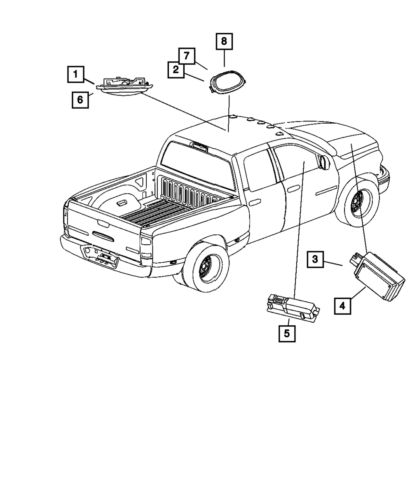 Genuine Mopar Dome Lamp 5JG55BD1AD, US $60.74, image 4