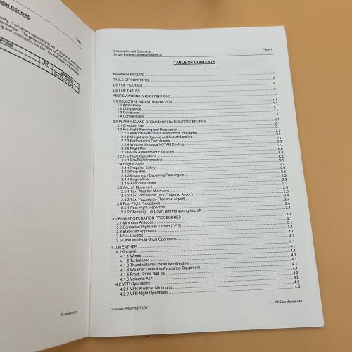 Cessna Small Engine Operations Manual Aviation Airplanes October 2003 Pamphlet, US $19.50, image 3