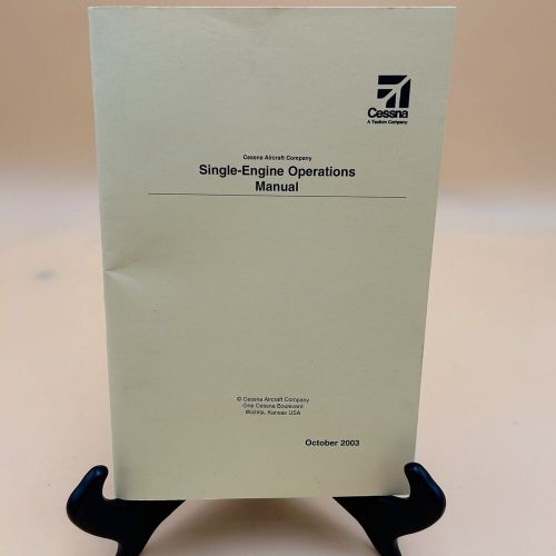 Cessna Small Engine Operations Manual Aviation Airplanes October 2003 Pamphlet, US $19.50, image 4