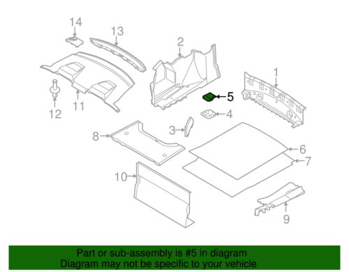 Genuine BMW Tie Down Hook Cover 51-47-7-068-931, US $15.31, image 3