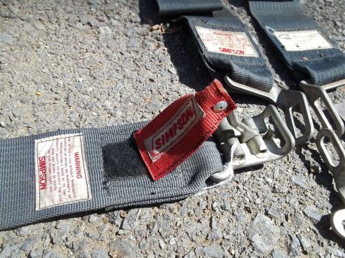 Vintage Race Car - Hot Rod - SIMPSON SAFETY LAP BELT PARTS, US $20.00, image 4