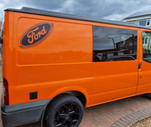 Extra Large Ford vinyl decal Sticker Gloss Black 60cm - Motorhome Van Car Lorry, US $, image 2