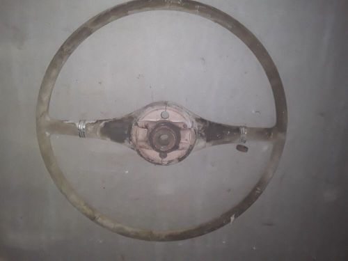 1941 Chevy Special Deluxe Steering wheel, emblem and horn ring, US $147.00, image 2