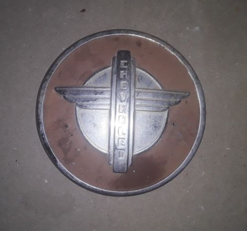 1941 Chevy Special Deluxe Steering wheel, emblem and horn ring, US $147.00, image 4