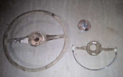 1941 Chevy Special Deluxe Steering wheel, emblem and horn ring, US $147.00, image 5