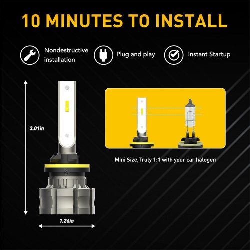 2PCS 880 LED Bulbs Fog Driving Light 48W Lamps 4000LM 6500K Super Bright 884 885, US $23.99, image 8