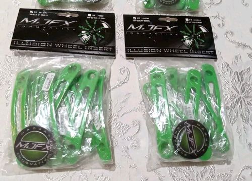 Mad Jack MJFX 12 inch Illusion Wheel Inserts GREEN 19-069-GRN - 4 Packs, US $22.75, image 3