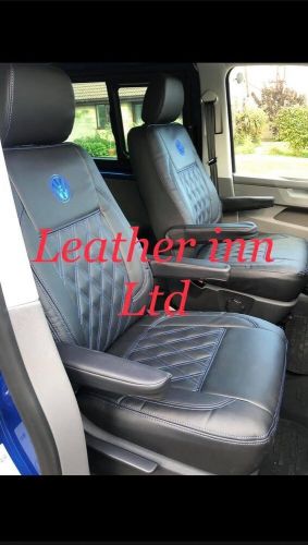 Vw Transporter T5,T6 Seats Covers Kombi 5s 1+1 & Triple Rear Bench With Vw Logos, US $, image 4