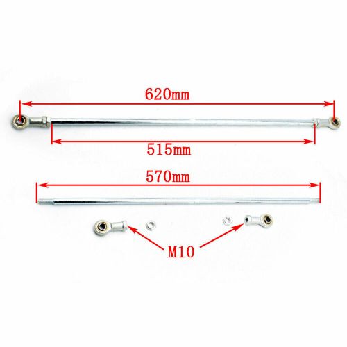 Go kart drift trike front steering assembly tie rod wheels front axle kit