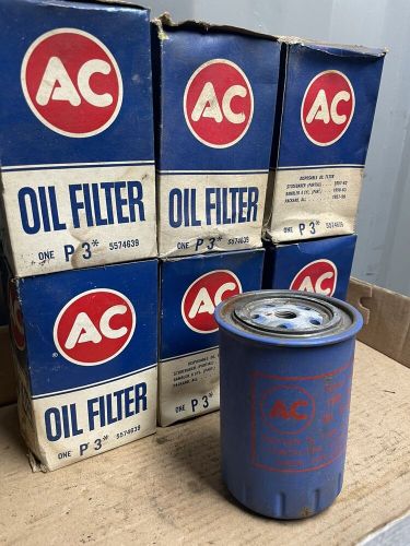 6 NOS AC Delco Spin On Oil Filters P3 5574639 Studebaker Rambler Packard, US $10.00, image 2