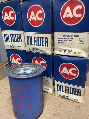 6 NOS AC Delco Spin On Oil Filters P3 5574639 Studebaker Rambler Packard, US $10.00, image 3