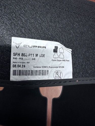 GENUINE CUPRA FORMENTOR LEON 2020-2024 VELOUR CARPET FLOOR MATS MAT 4 SET, US $, image 3