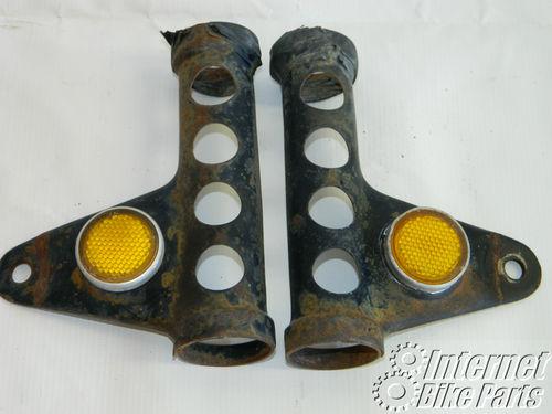 Honda 1971 honda sl350 fork covers headlight brackets q