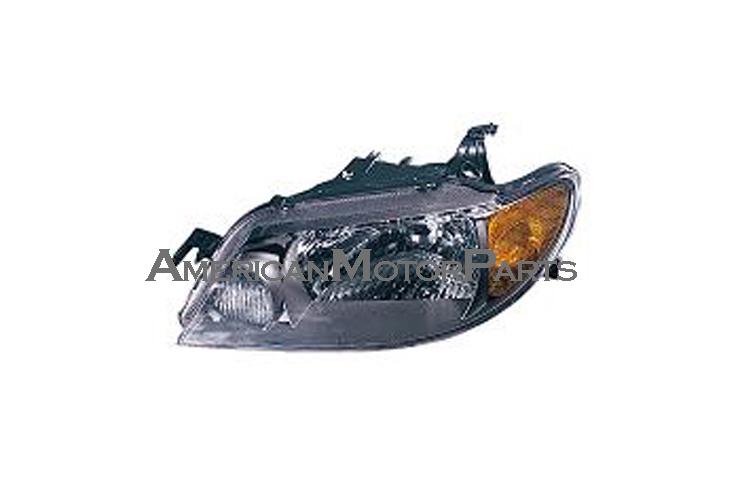 Left driver side replacement headlight w/ metal coat bezel mazda protege 323