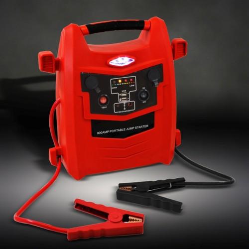 900amp 4-in-1 portable jump starter with usb charger & 260psi air compressor ul