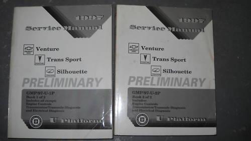 1997 venture silhouette trans sport service manual set