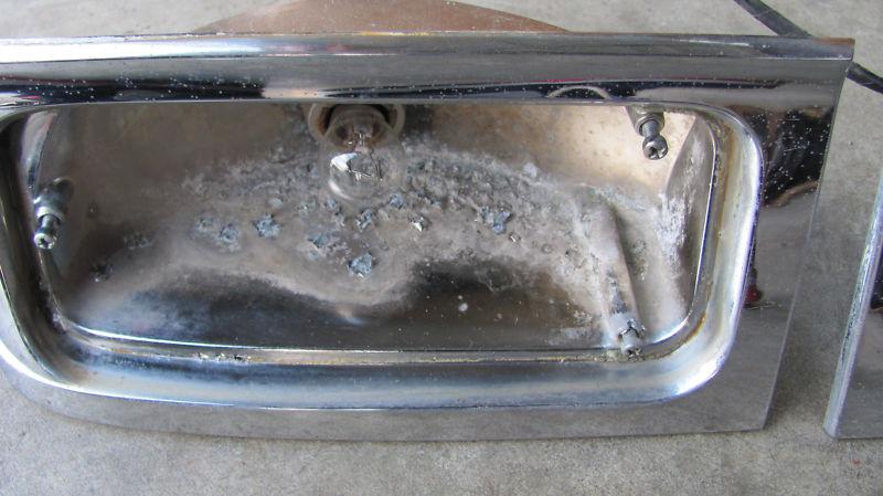 1963 63 AMC RAMBLER CLASSIC 660 TAIL LIGHTS LAMPS PAIR HOUSINGS OEM LH RH , US $125.00, image 5