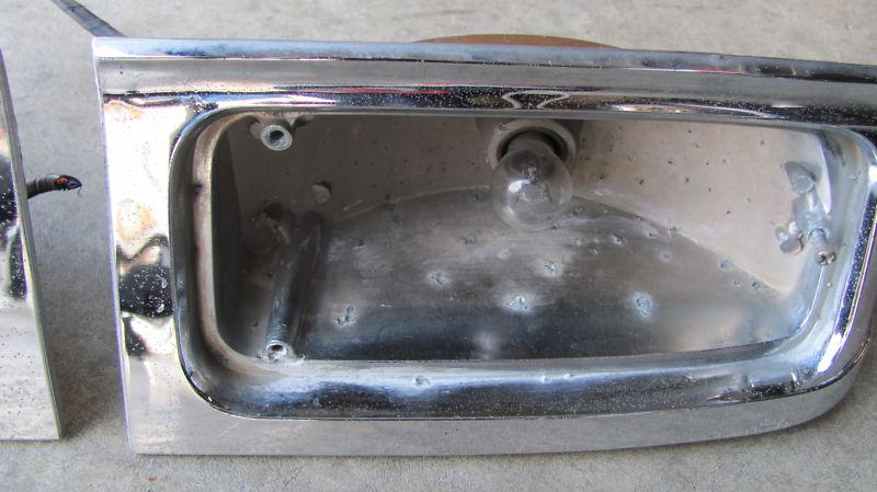 1963 63 AMC RAMBLER CLASSIC 660 TAIL LIGHTS LAMPS PAIR HOUSINGS OEM LH RH , US $125.00, image 6