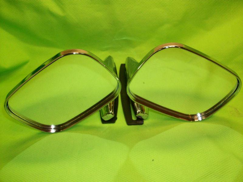 Classic Sport Chrome Mirror Set Vintage HOT RAT ROD MOPAR FORD GM Nice!, US $39.95, image 6