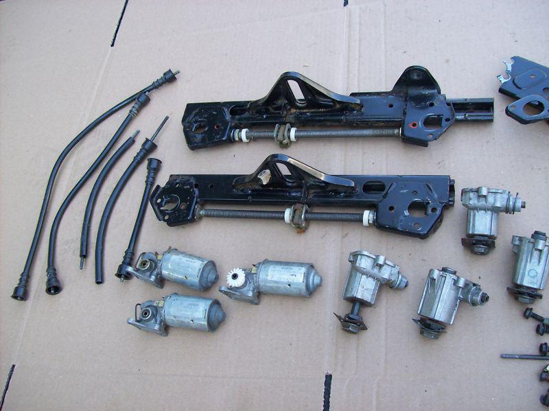 Porsche 911 968 944 s2 turbo 8-way seat motor & seat rails tracks - driver left