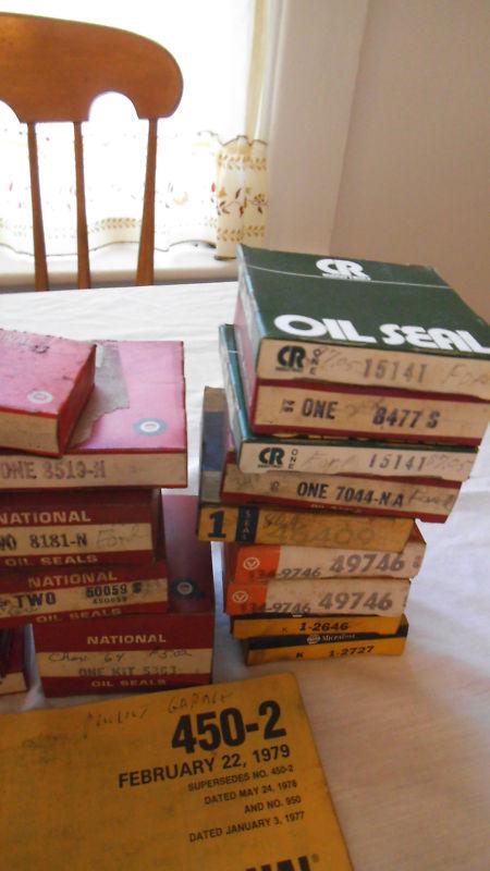 Vtg lot 50 NOS Misc National Federal Mogul Oil Seals in Boxes Auto Repair Parts, US $29.99, image 5