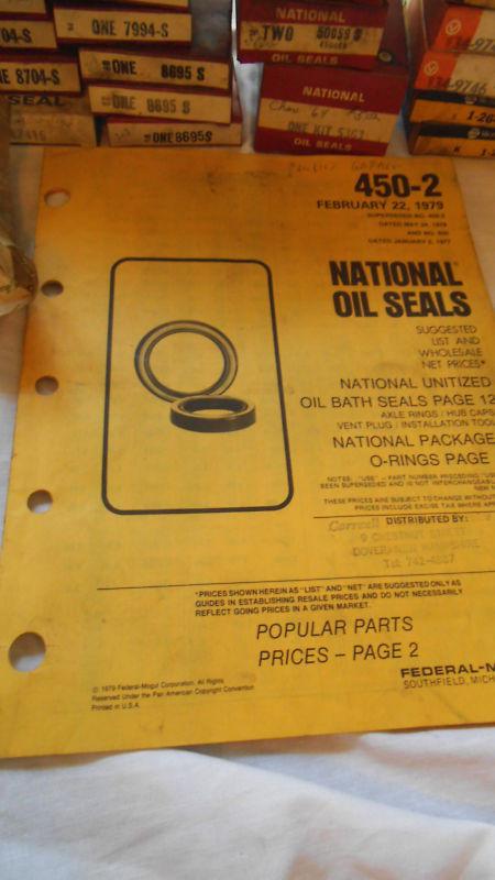 Vtg lot 50 NOS Misc National Federal Mogul Oil Seals in Boxes Auto Repair Parts, US $29.99, image 6