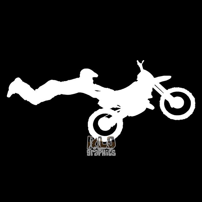 Motorcross 001 window decal sticker vinyl bumper motorcycle dirt bike extreme