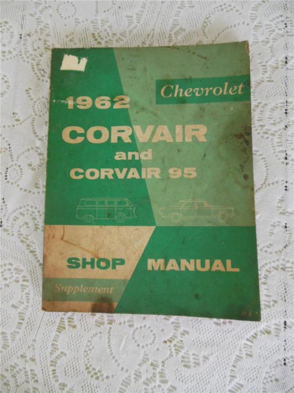 1962 chevrolet corvair & corvair 95 service maintenance shop manual