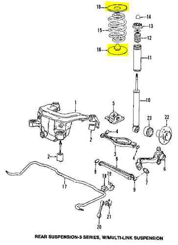 Bmw 33531136385 genuine oem factory original spring insulator