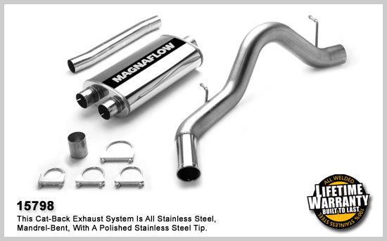 Magnaflow 15798 high-flow performance exhaust system 3"/4" cat-back make offer