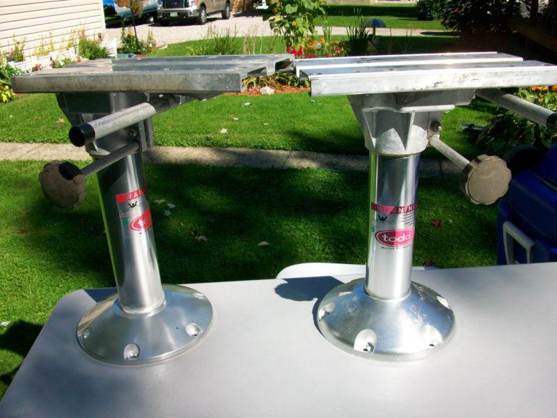 2 (new)todd fixed pedestals ,&  2 (used) slide mechanisms