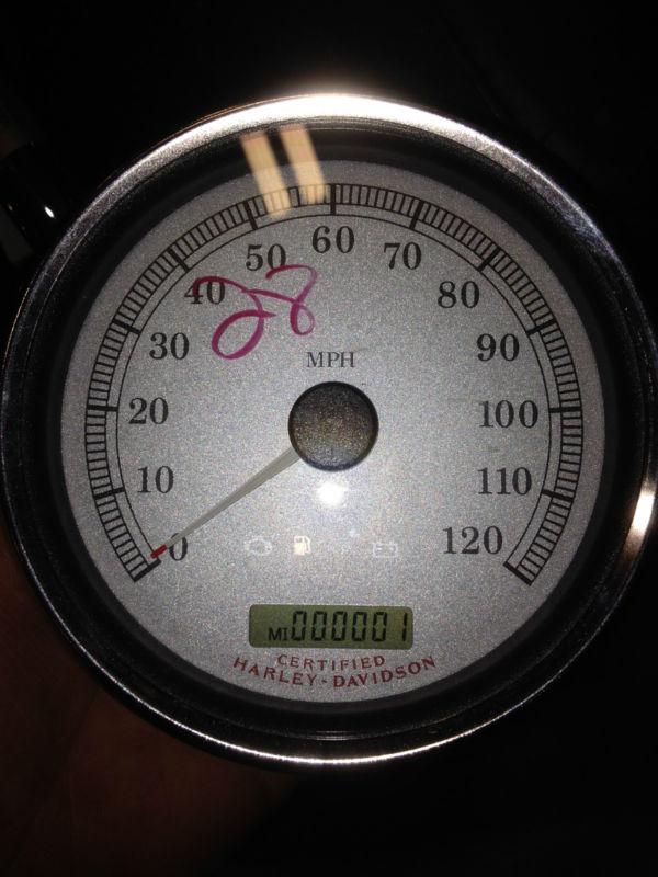 Harley-davidson silver face 5" speedometer