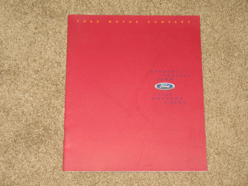 1997 ford mustang svt cobra brochure very nice condition!