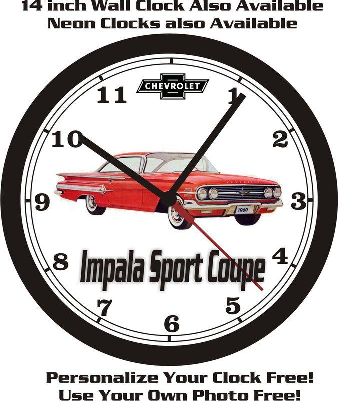 Find 1960 CHEVROLET IMPALA SPORT COUPE WALL CLOCKFREE US SHIP! in
