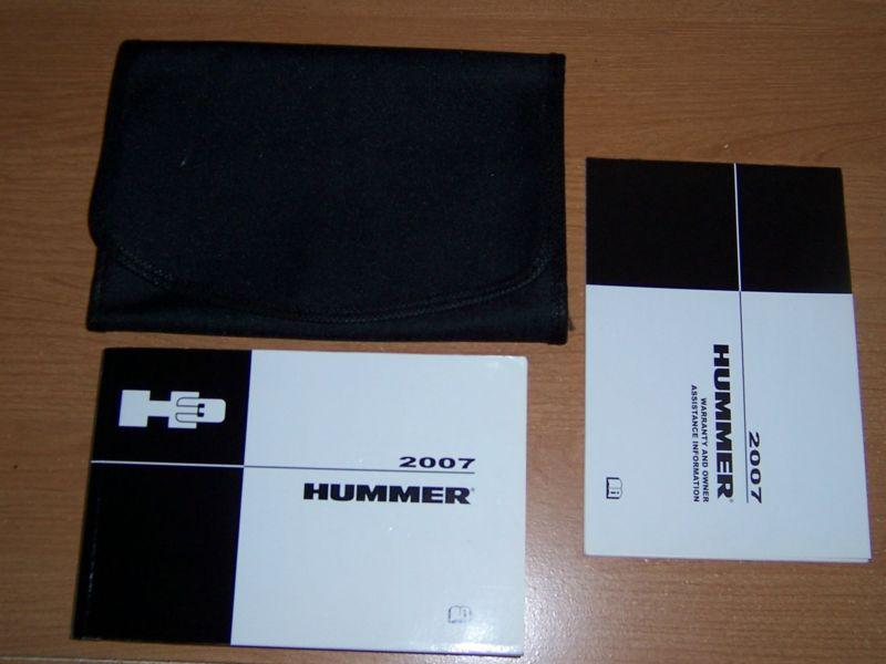 Hummer h3 owners manual 2007
